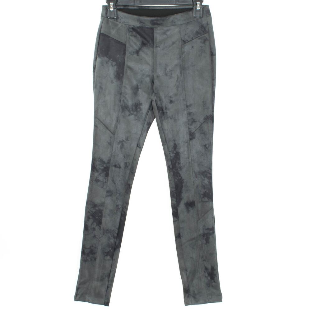 NWT T Tahari Leggings Faux Suede Y2K Grunge Streetwear Boho 90s Tie Dye Small